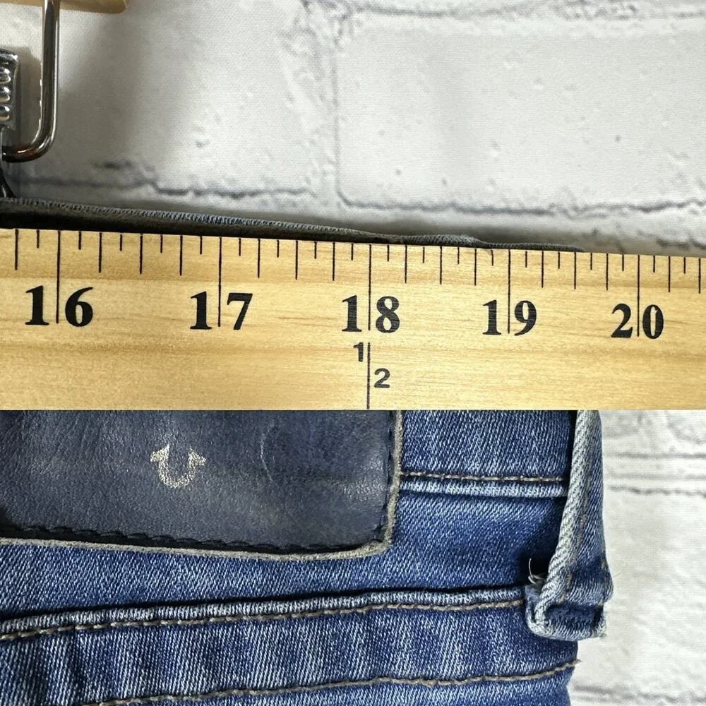 True‎ Religion Jeans Men’s Size 38X35 Rocco Blue Denim Preppy Relaxed Skinny